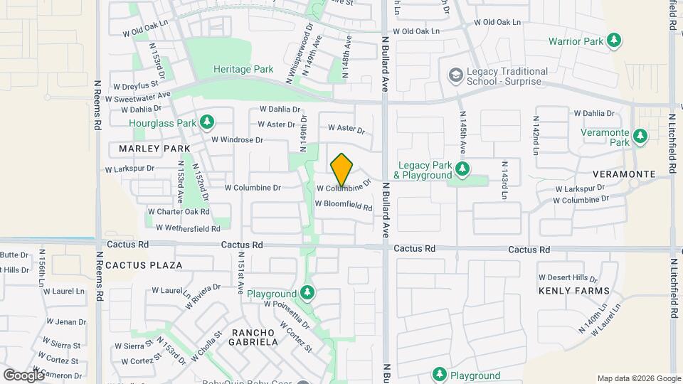 14837 W Columbine Dr Map and Location Details