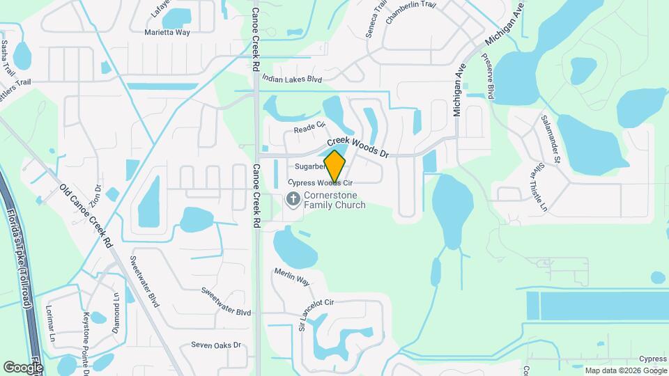 1576 Cypress Woods Cir Mapa y Detalles de la Ubicación