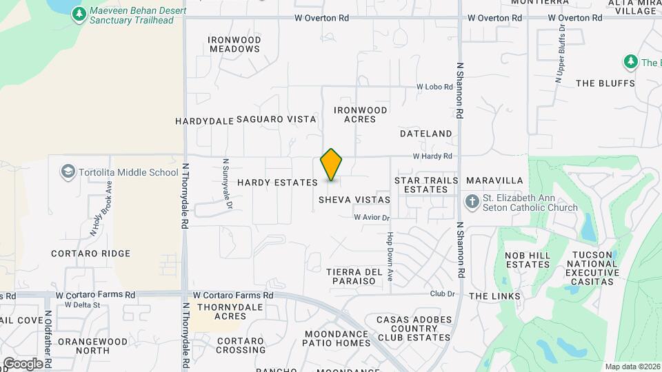 8714 N Frampton Pl Map and Location Details