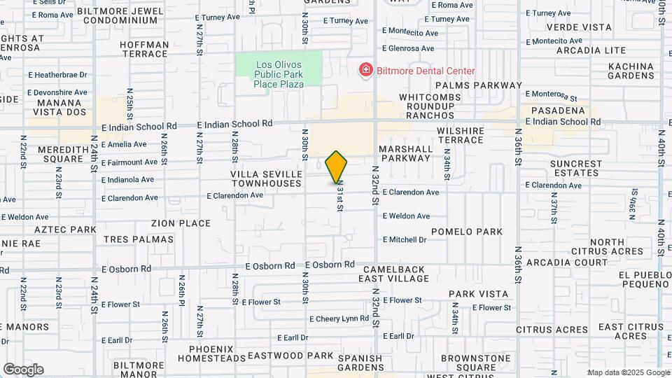 3030 E Clarendon Ave Map and Location Details