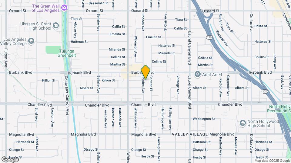 5526 Rhodes Ave Map and Location Details