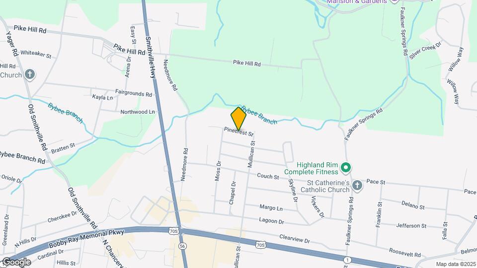 415 Pinecrest St Map and Location Details