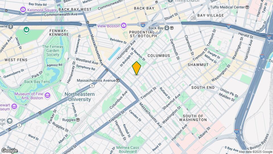 533 Columbus Ave, Unit F Mapa y Detalles de la Ubicación