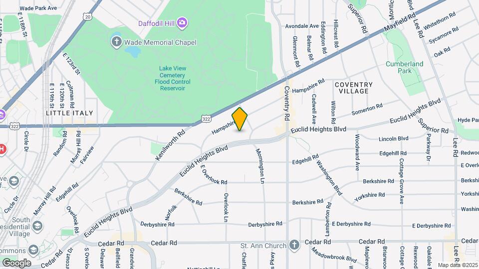 2681 Euclid Heights Blvd Map and Location Details
