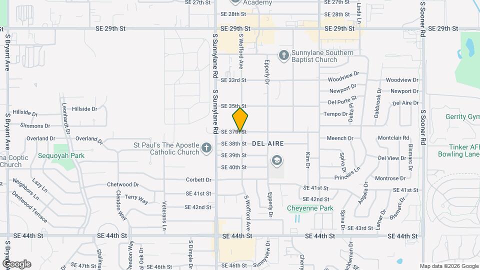 4332 SE 37th St Map and Location Details