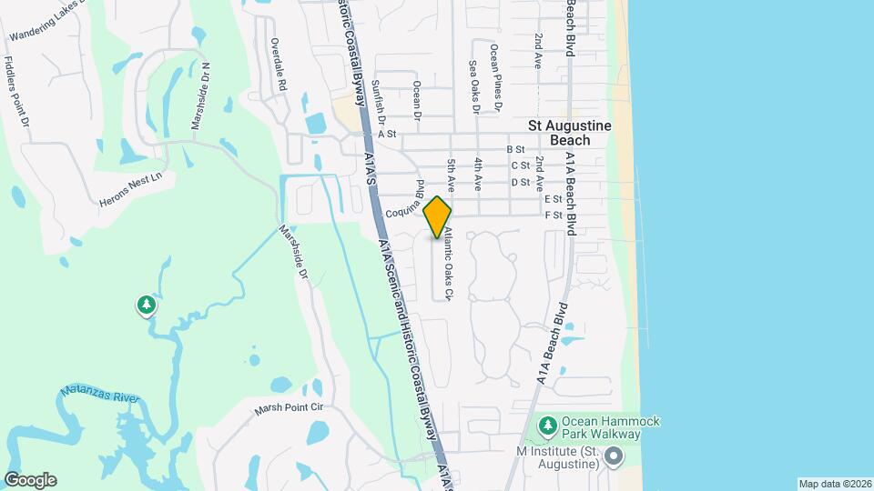 62 Atlantic Oaks Cir Map and Location Details