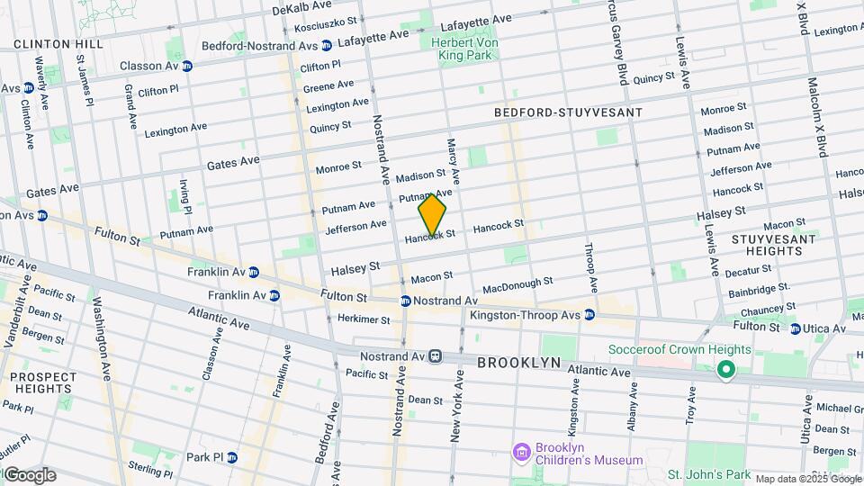 188 Hancock Street Mapa y Detalles de la Ubicación