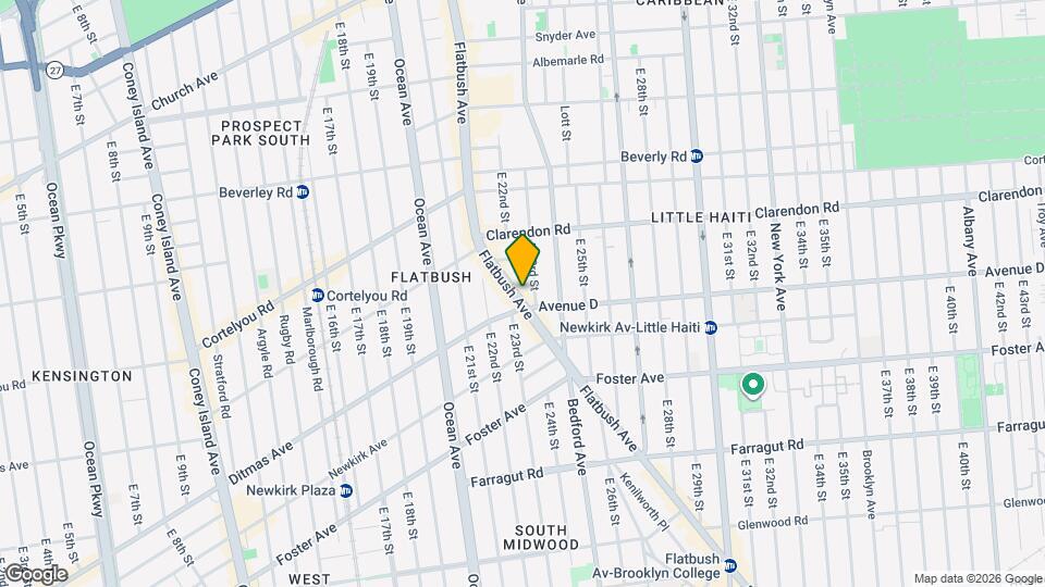 1197 Flatbush Ave Map and Location Details