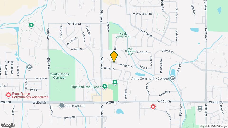 5704 W 16th St Ln Map and Location Details