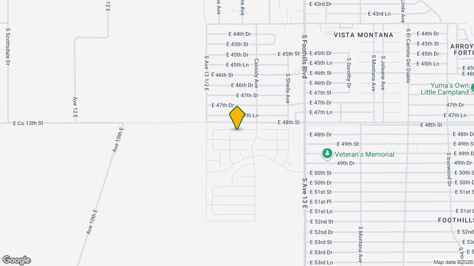 12625 E 48th Dr Map and Location Details