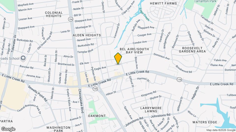 1363 Eagle Ave Map and Location Details