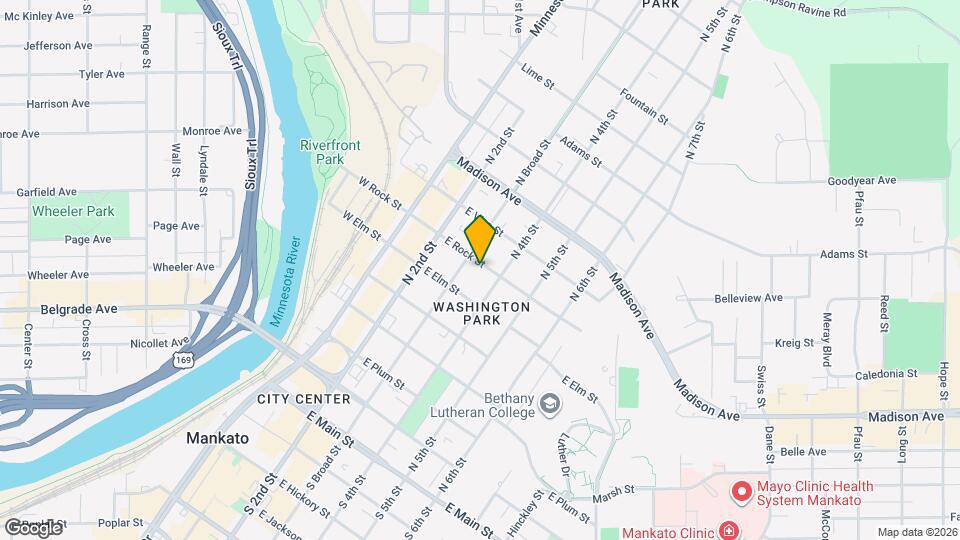 313 E Rock St, Unit 2 Mapa y Detalles de la Ubicación