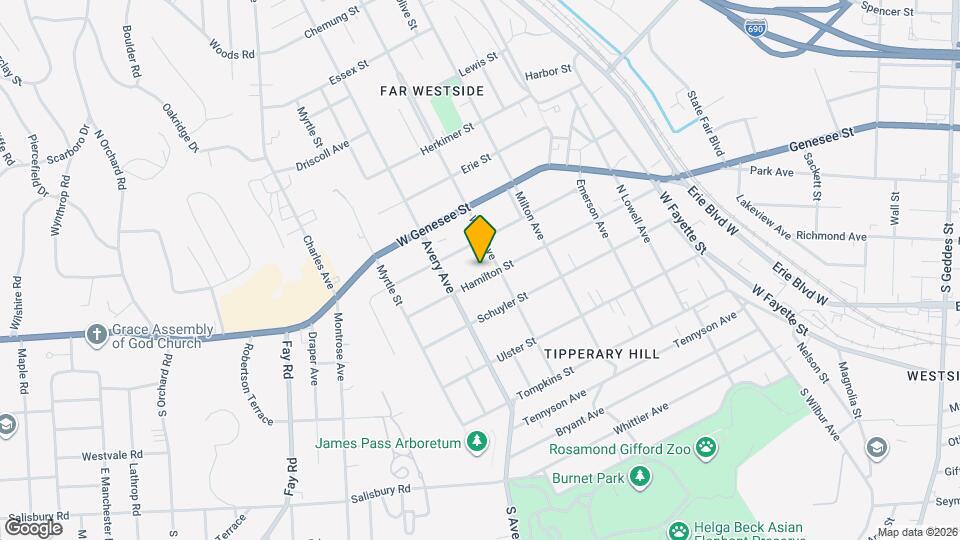 616 Hamilton St, Unit 616 Map and Location Details