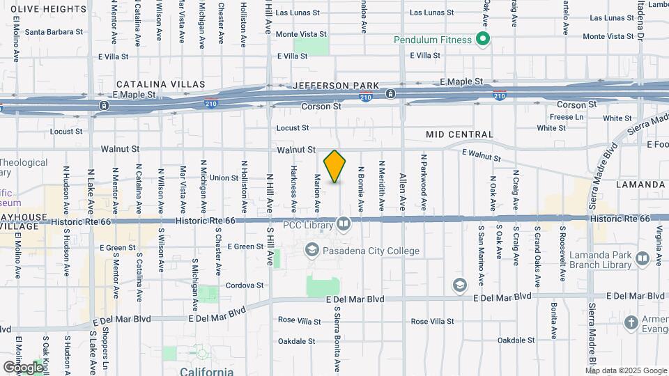 91 Sierra Bonita Ave Map and Location Details