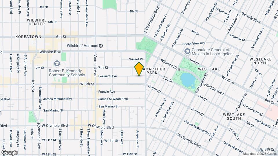 2832 Leeward Ave Mapa y Detalles de la Ubicación