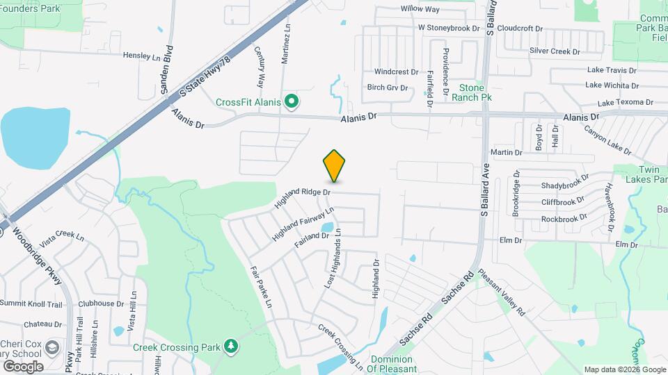 332 Highland Ridge Dr Map and Location Details