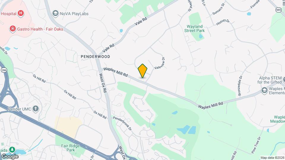 12026 Waples Mill Rd Map and Location Details