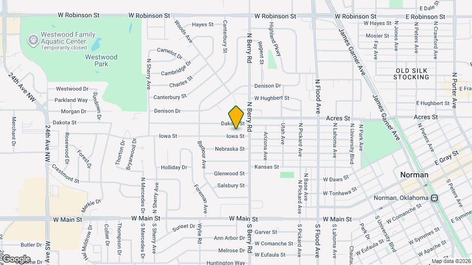 1213 Iowa St Map and Location Details