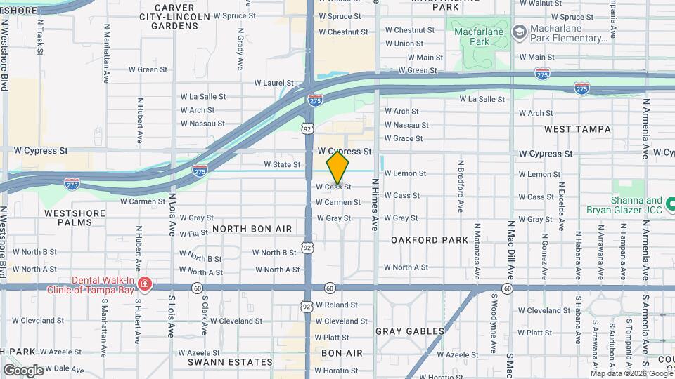 3702 W Cass St Map and Location Details