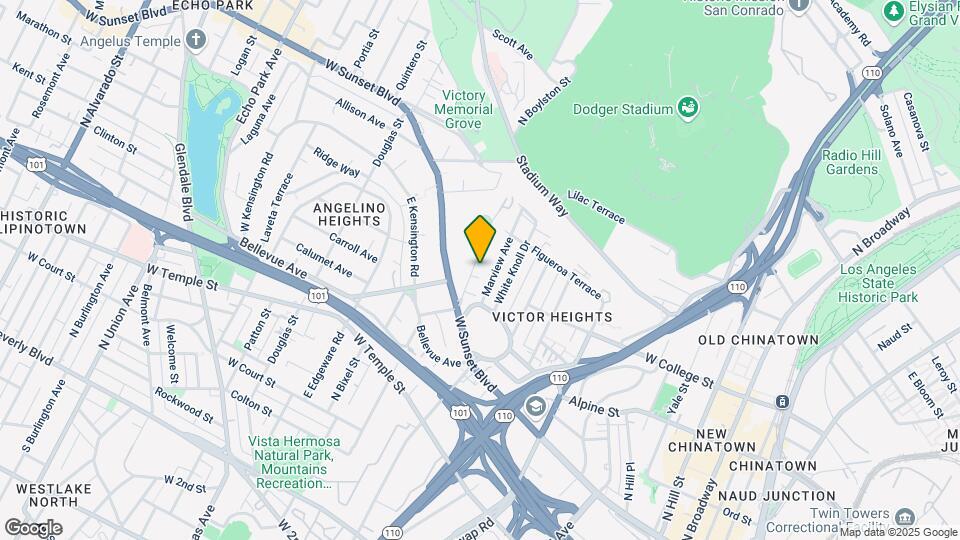 950 Everett St Mapa y Detalles de la Ubicación