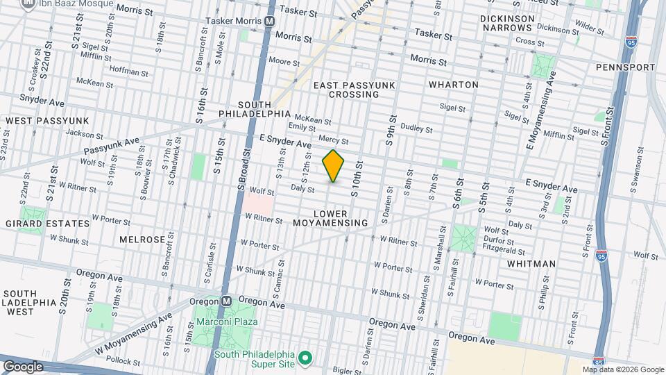 1050 Tree St Map and Location Details