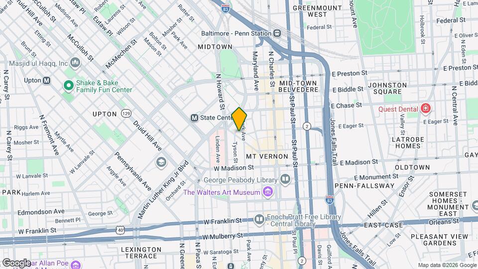 216 W Read St Mapa y Detalles de la Ubicación