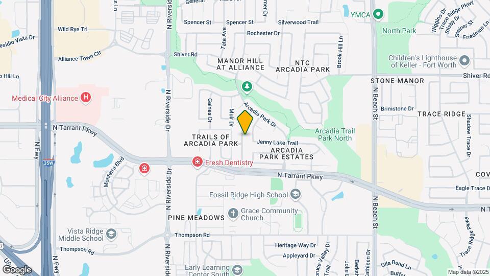 8608 Rainy Lake Dr Map and Location Details