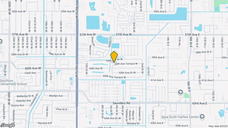 703 59th Ave Terrace W Mapa y Detalles de la Ubicación