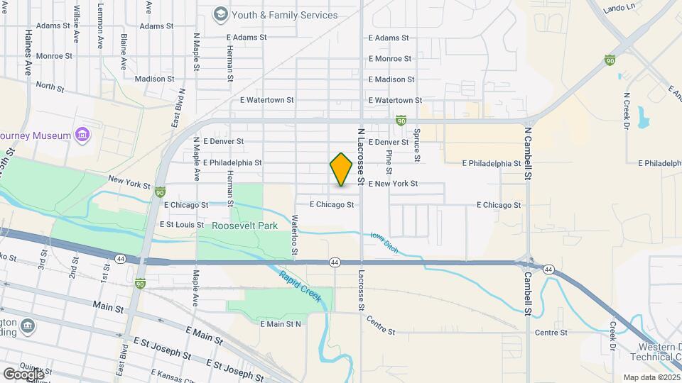 517 E New York St Map and Location Details