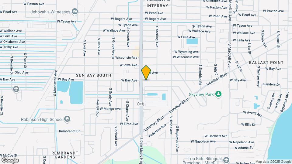 3716 W Bay Ave Map and Location Details