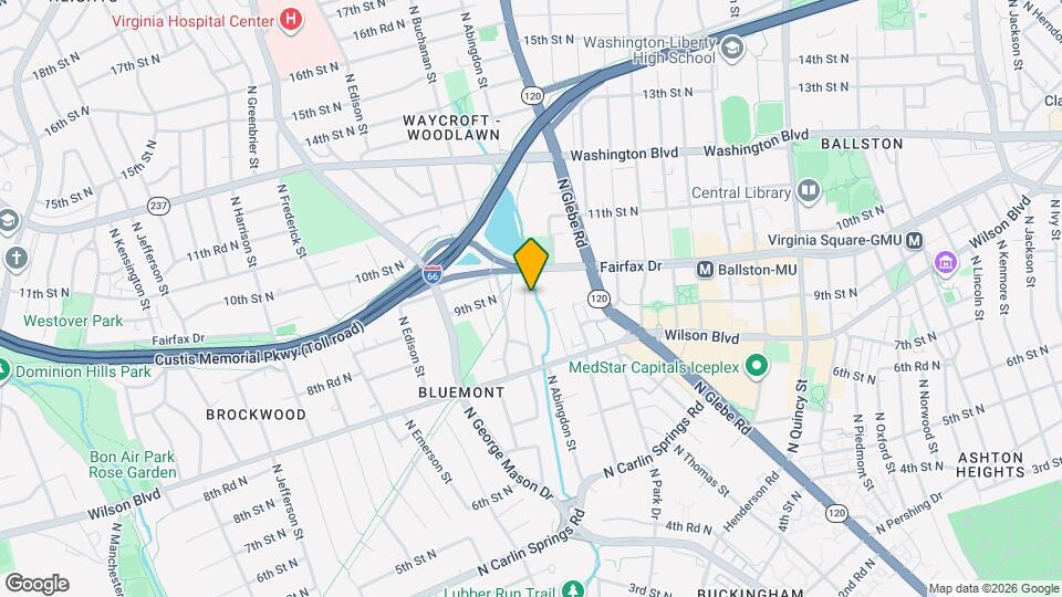 859 N Abingdon St Map and Location Details