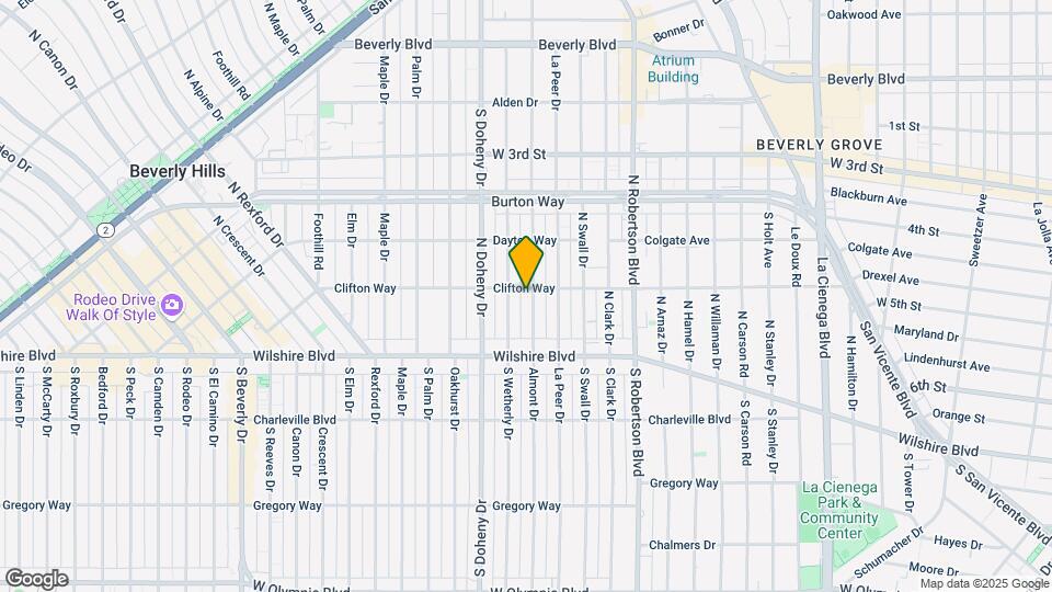 169-173 N Almont Dr Mapa y Detalles de la Ubicación