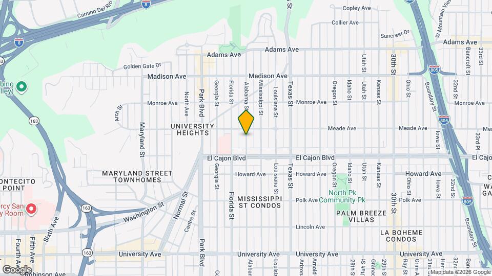 4364 Alabama St Map and Location Details