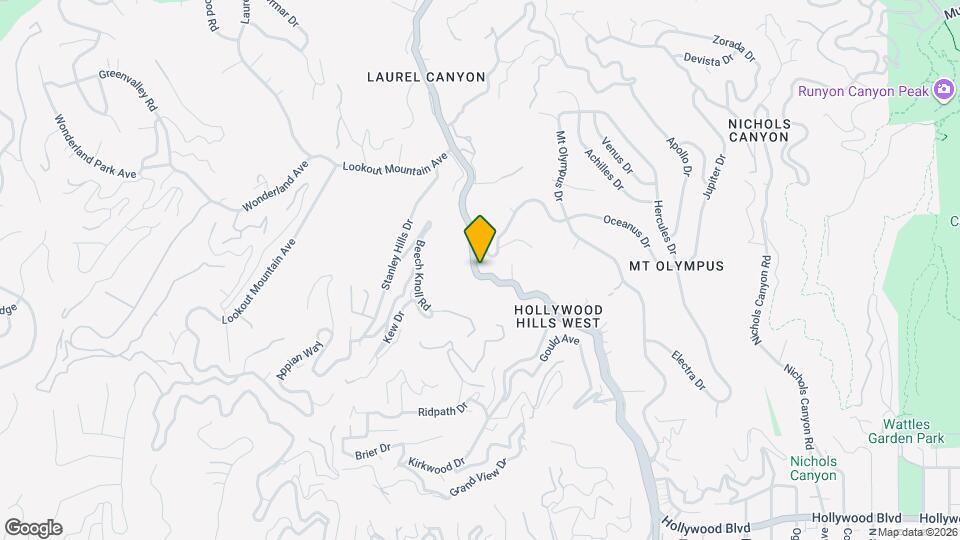 2234 Laurel Canyon Blvd Map and Location Details