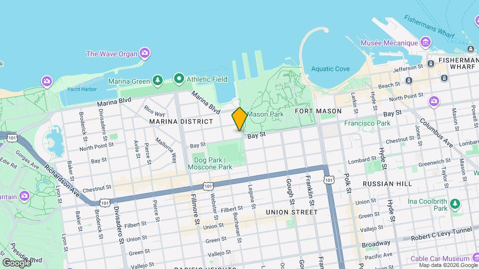 3501 Laguna St Map and Location Details