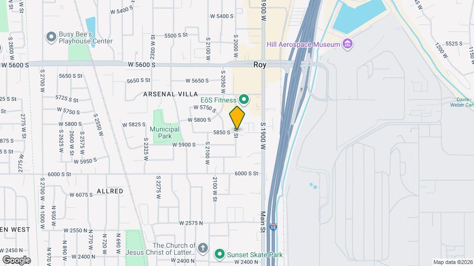 5856 S 2000 W Map and Location Details