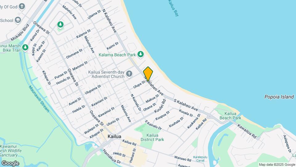 125 N Kalaheo Ave Mapa y Detalles de la Ubicación