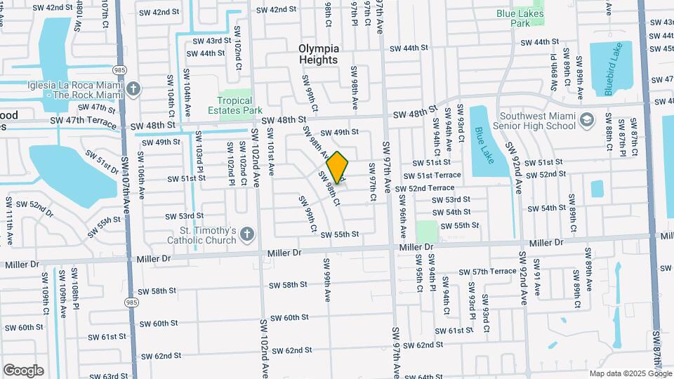 5245 SW 98th Ct Map and Location Details