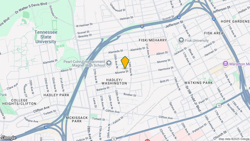 2410 Morena St Map and Location Details