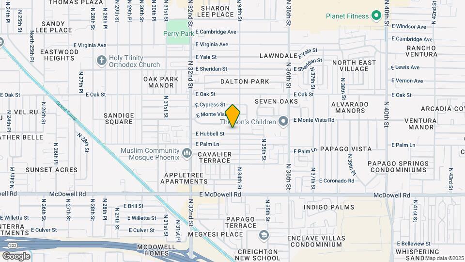 3336 E Hubbell St Mapa y Detalles de la Ubicación