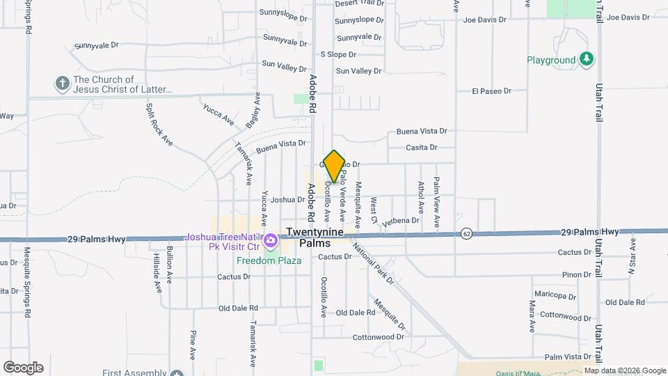 6341 Ocotillo Ave Map and Location Details