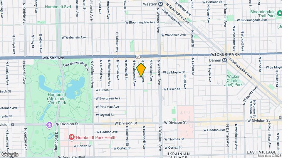 1438 N Campbell Ave Map and Location Details