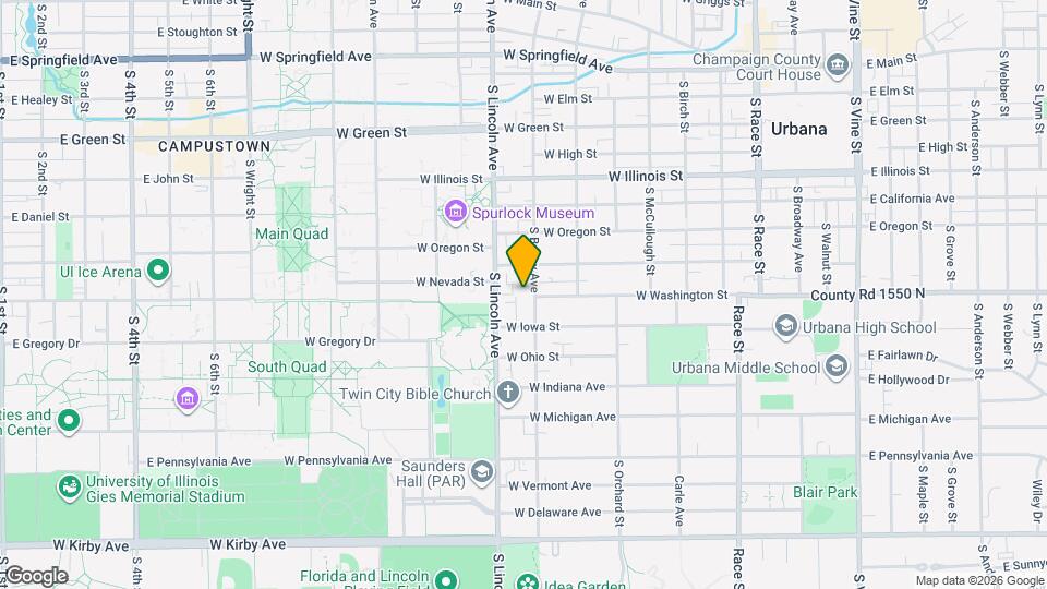 809 S Busey Ave Map and Location Details