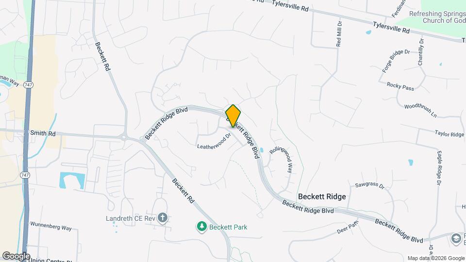 5388 Leaf Back Dr Map and Location Details