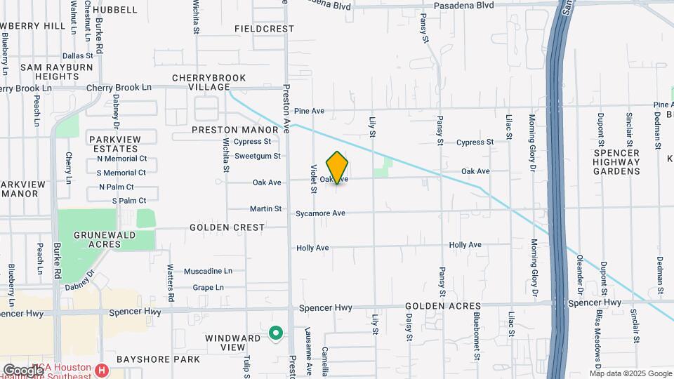 4820 Oak Ave Map and Location Details