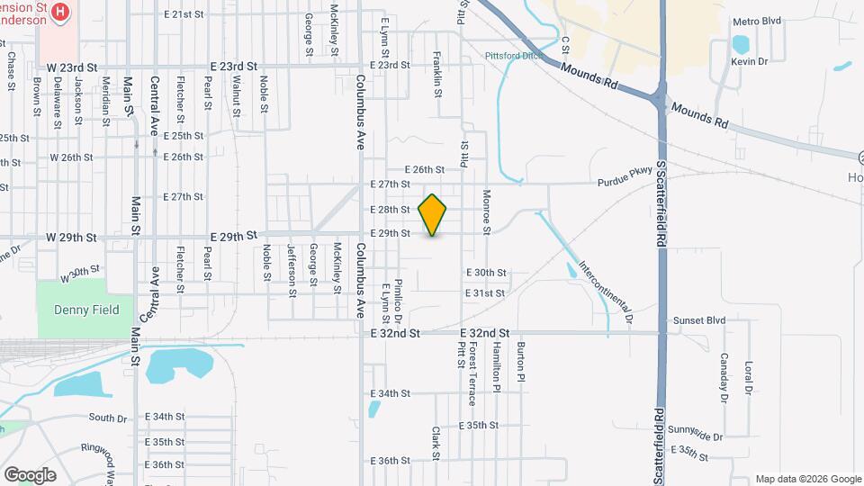 1233 E 29th St Map and Location Details