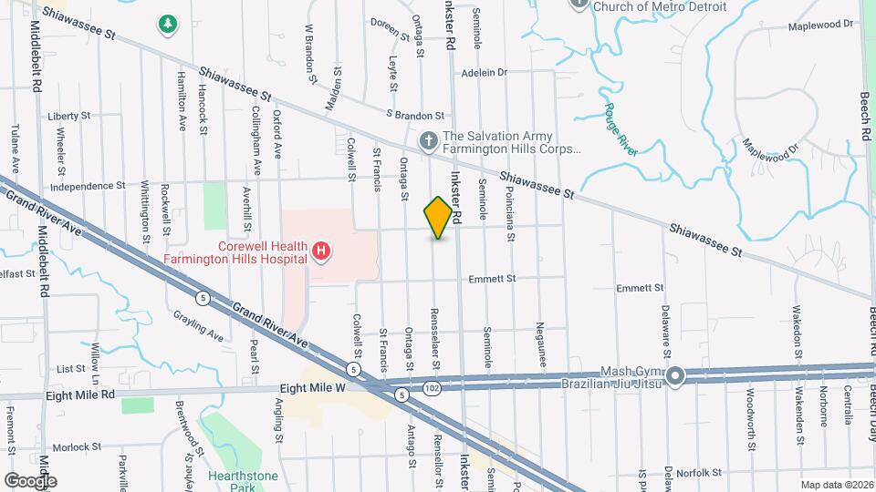 21212 Rensselaer St Map and Location Details