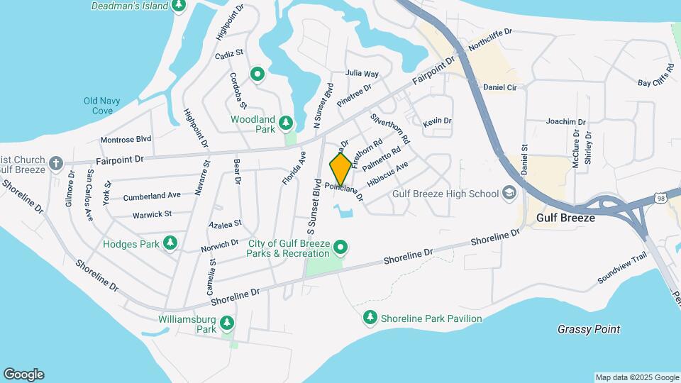 905 Poinciana Dr Map and Location Details