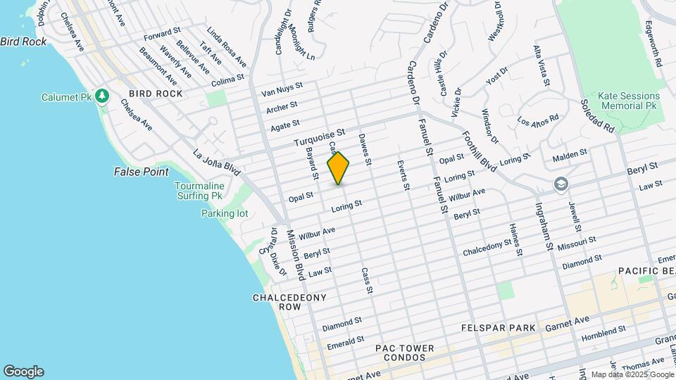 953 Opal St Map and Location Details