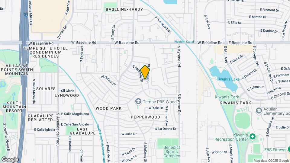 744 W Oxford Dr Map and Location Details